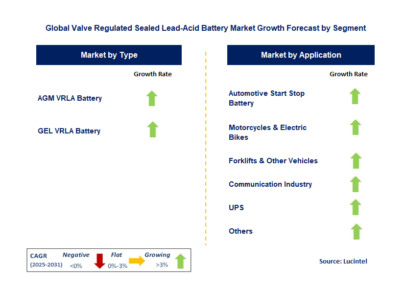 Valve Regulated Sealed Lead-Acid Battery Market by Segment